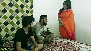 Indian hot xxx troika sex&excl; Malkin aunty and two young people hot sex&excl; clear hindi audio